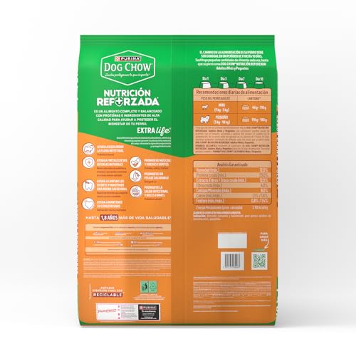 Purina Dog Chow Adulto Raza Mini y Pequeña Sabor Carne y Pollo 7.5Kg