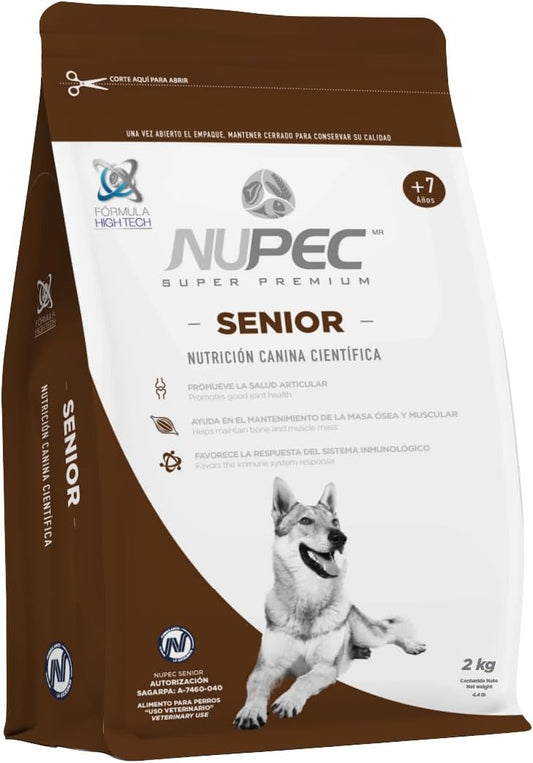 Nupec croquetas para Perros, Senior, presentación de 2 kg.