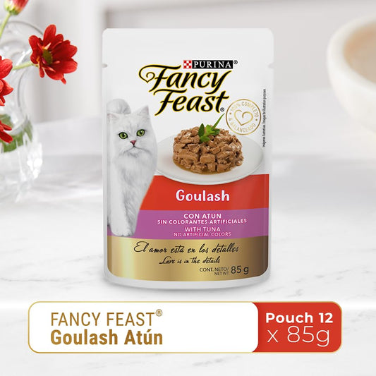 Purina Fancy Feast Goulash Adulto Todos los Tamaños Sabor Atún 12pack de 85g