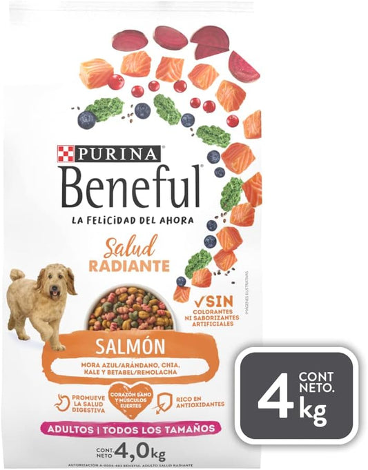 Beneful Purina Adulto Salud Radiante Salmón 4Kg