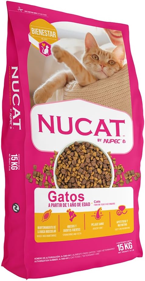 NUCAT 15 Kg Alimento balanceado formulado para gatos