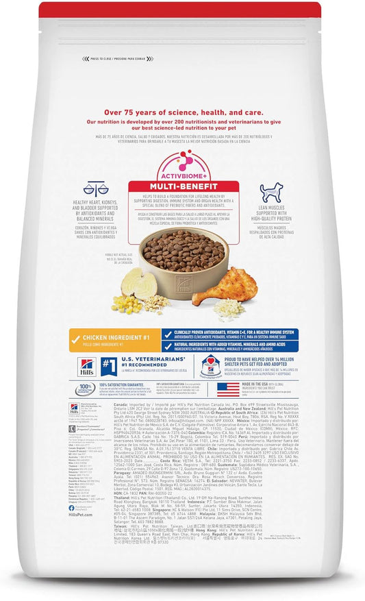 Hill's Science Diet Adult 7+, Croquetas para Perro Senior 7+, Sabor Pollo Y Arroz Integral 12Kg