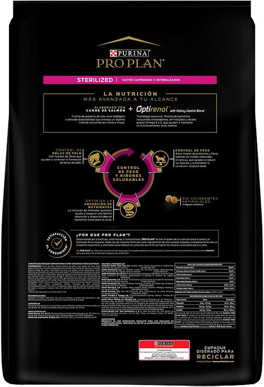 Purina Pro Plan Gato Adulto Esterilizado Salmón 7.5Kg