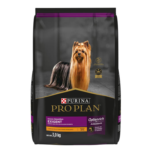 Purina Pro Plan Adulto Raza Pequeña Exigent Sabor Pollo 3Kg