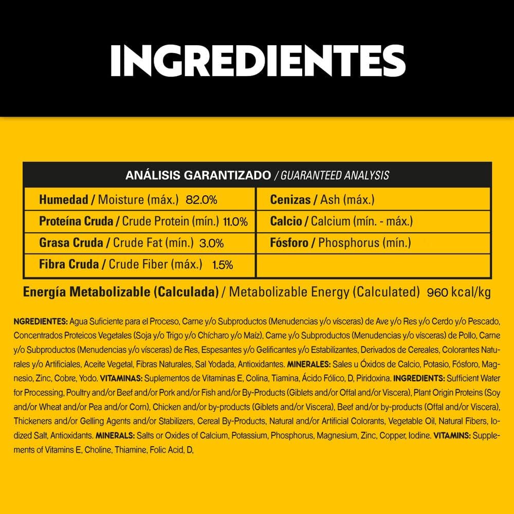 Pedigree - Sobres para Perro High Protein, Adultos Sabor Pollo y Cerdo, Omega 6, Zinc, 24 Sobres 85g c/u