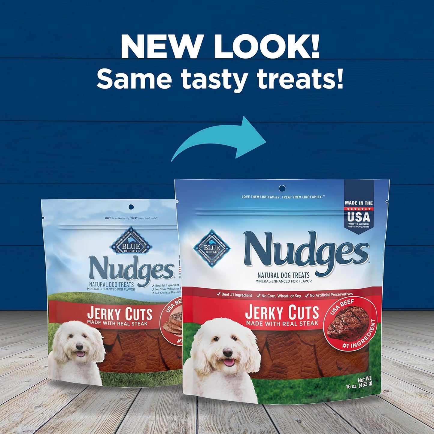 Blue Buffalo Nudges Jerky Cuts Natural Dog Treats