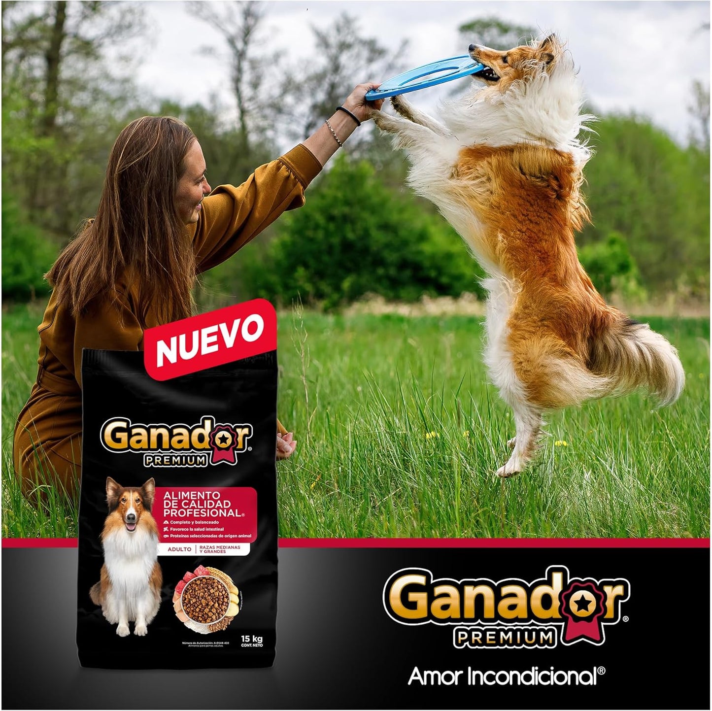 Alimento seco para Perro Ganador Premium 15kg