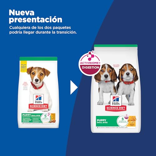 Hill's Science Diet Small Bites Puppy, Croquetas para Perro Cachorro Raza Pequeña Sabor Pollo 2Kg
