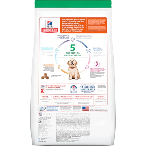 Hill's Science Diet, Alimento para Perro Puppy (Cachorro) Raza Grande, Seco (bulto) 7kg