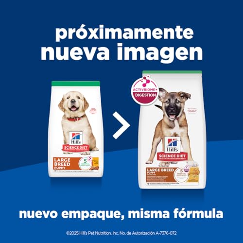 Hill's Science Diet, Alimento para Perro Puppy (Cachorro) Raza Grande, Seco (bulto) 7kg