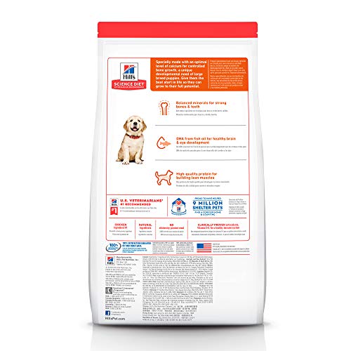 Hill's Science Diet, Alimento para Perro Puppy (Cachorro) Raza Grande, Seco (bulto) 7kg