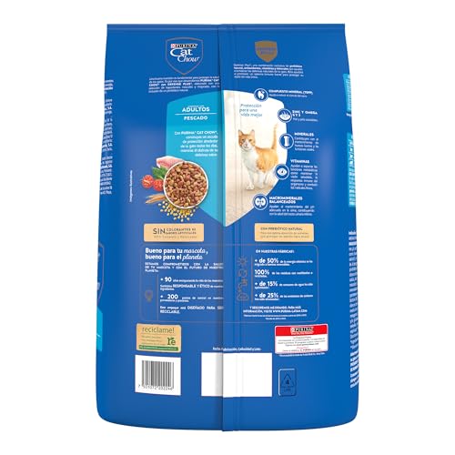Purina Cat Chow Adulto Todos los Tamaños Sabor Pescado 3Kg