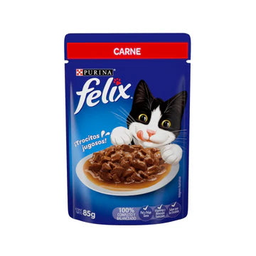 Purina Felix Carne Alimento Húmedo para Gatos Adultos