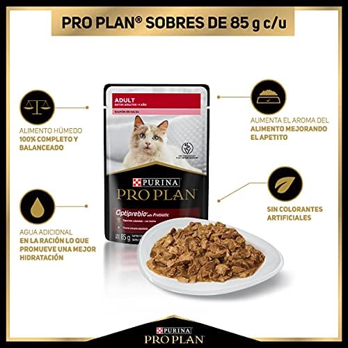 Purina Pro Plan Gato Adulto Salmón 24x85g