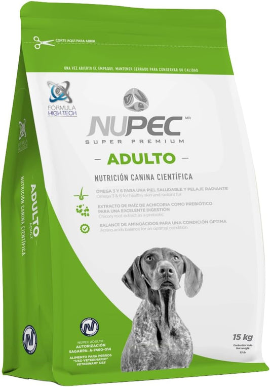 Nupec Croquetas para Perros, Adulto, Sabor a Carne, 15 kg (Empaque Puede Variar) + Croquetas para Perros, Adulto, Sabor a Carne, 5 kg (Empaque Puede Variar)