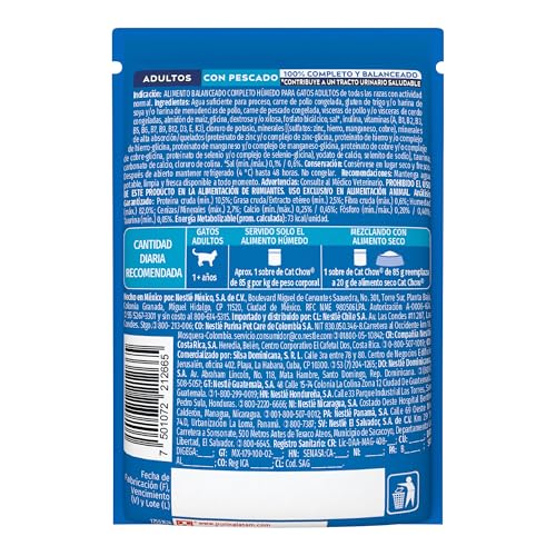 Purina Cat Chow Adulto Todos los Tamaños Sabor Pollo 24pack de 85g