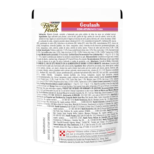 Purina Fancy Feast Goulash Adulto Todos los Tamaños Sabor Atún 12pack de 85g
