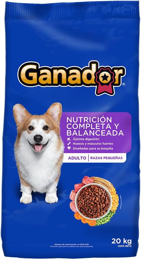 Ganador Adulto, Razas Pequeñas, 20 kg, Azul