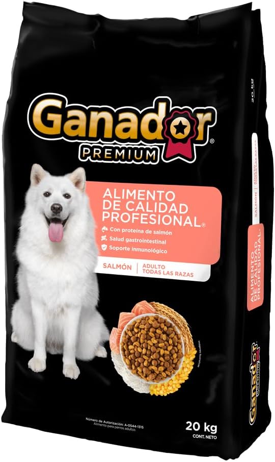 Alimento seco Perro Ganador Premium Salmon 20k