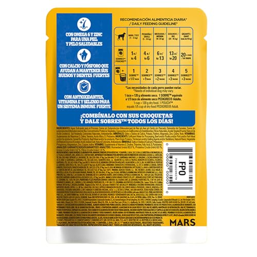 Pedigree Alimento Húmedo para Perro Adulto Res En Filetes 24 Sobres