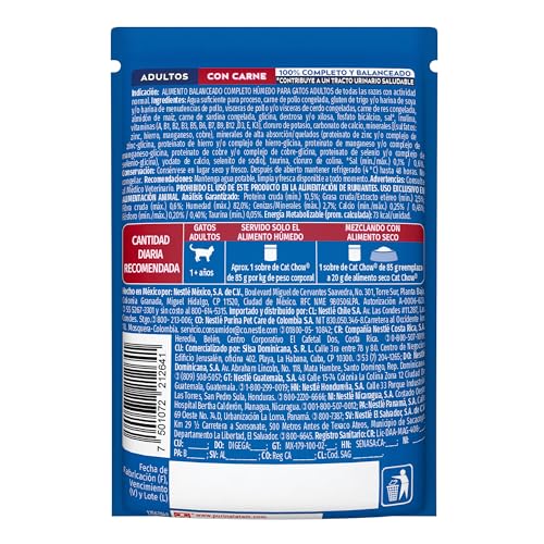 Purina Cat Chow Adulto Todos los Tamaños Sabor Pollo 24pack de 85g