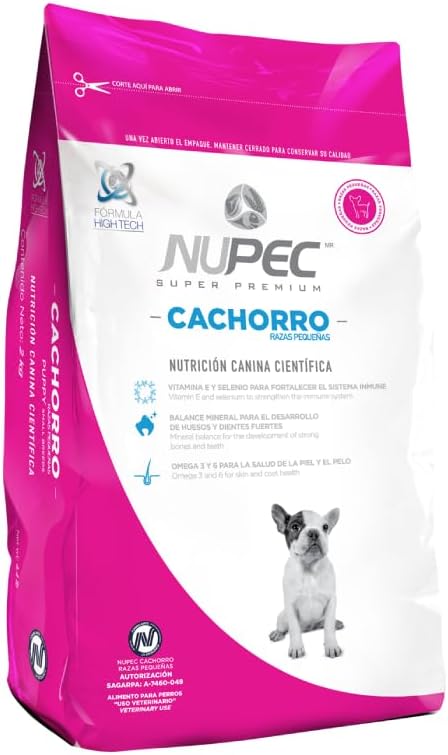 Nupec, Croquetas para Perros, Adulto Razas Pequeñas, 8 kg, El empaque Puede Variar + Croquetas para Perros, Cachorro R.P, 2 kg (El empaque Puede Variar)
