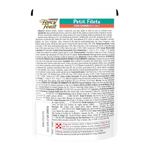 Purina Fancy Feast Petit Fillet Adulto Todos los Tamaños Sabor Carne 12pack de 85g