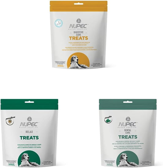 Nupec PENU7136 - AAAAAA Premio para Perros Digestive Care, 180 Gr + PENU7138 - AAAAAA Premio para Perros Relax, 180 Gr + PENU7135 - AAAAAA Premio para Perros Dental Care, 180 Gr