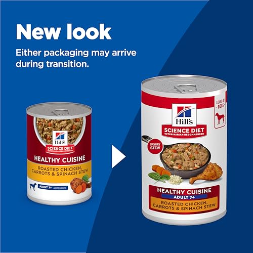 Hill's Science Diet Adult 7+, Alimento Húmedo para Perros Senior, 12 Pack C/U 369 G