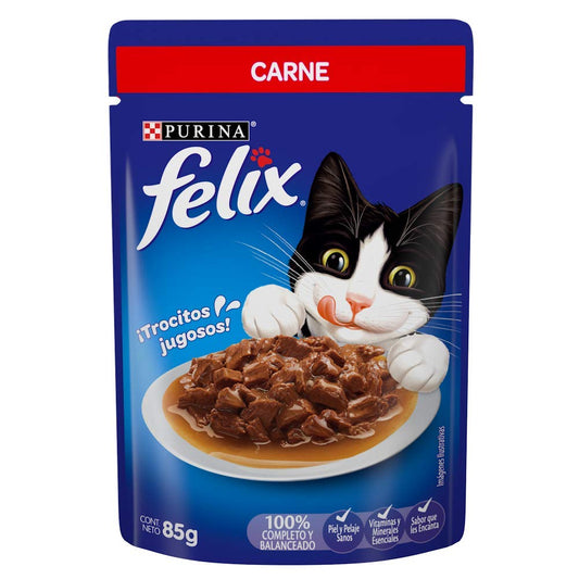 Purina Felix Adulto Todos los Tamaños Sabor Carne 24pack de 85g