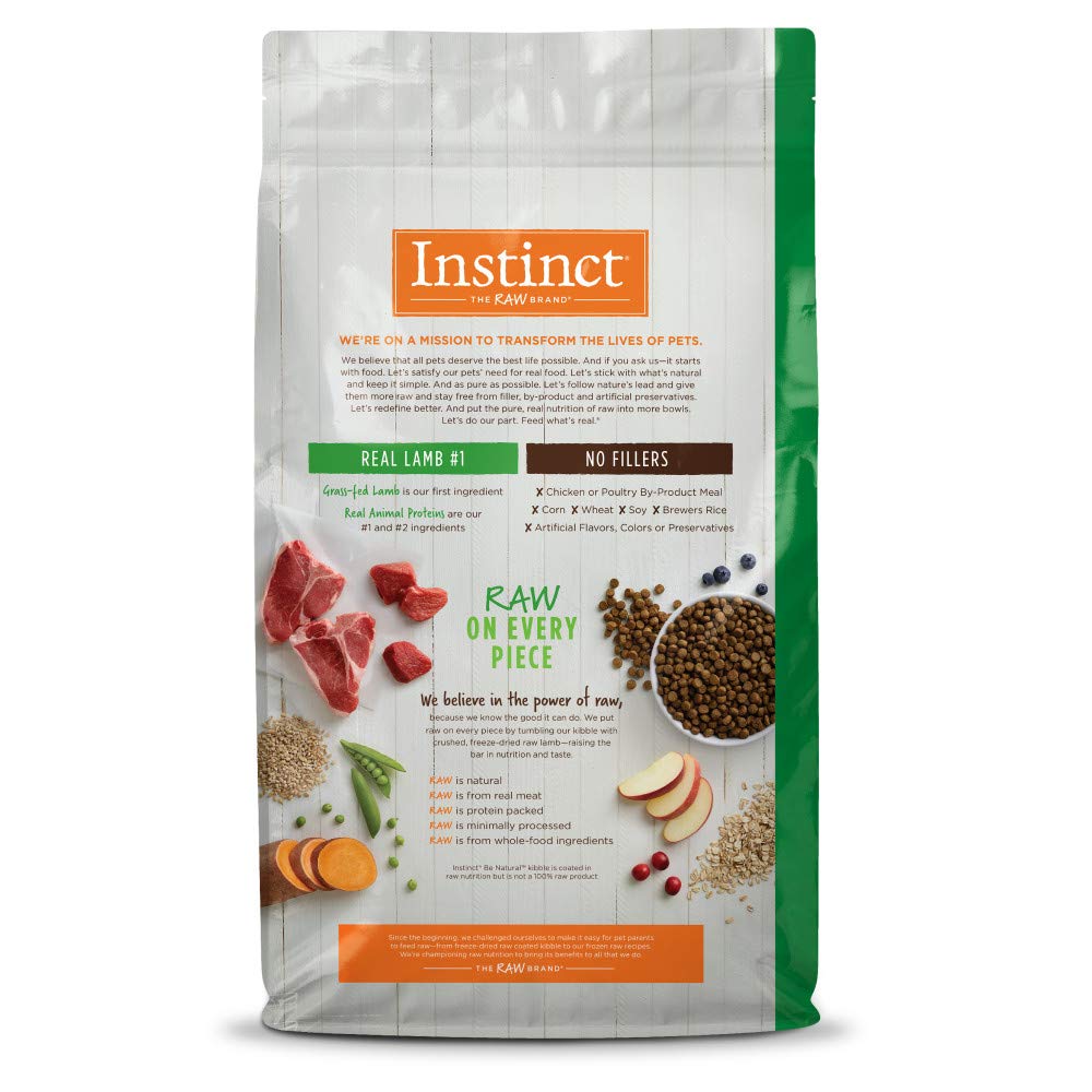 Instinct Be Natural Alimento para Perro Receta Cordero 10.8kg