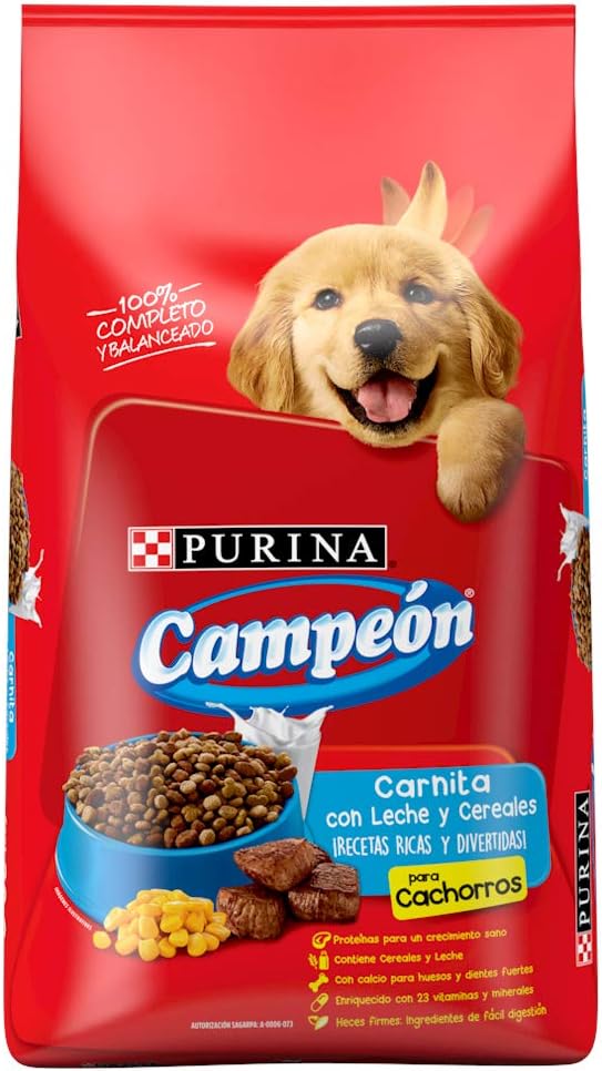 Purina Campeón Carnita con Leche y Cereales Cachorro 4kg