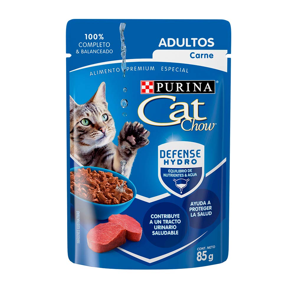 Purina Cat Chow Adulto Todos los Tamaños Sabor Pollo 24pack de 85g