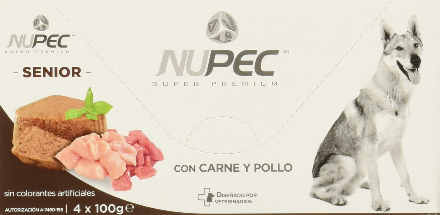 Nupec Alimento Húmedo, Senior, Blanco con Café