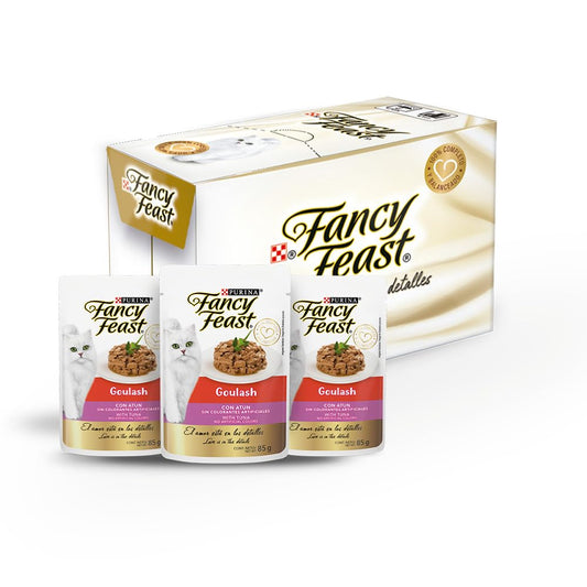 Purina Fancy Feast Goulash Adulto Todos los Tamaños Sabor Atún 12pack de 85g