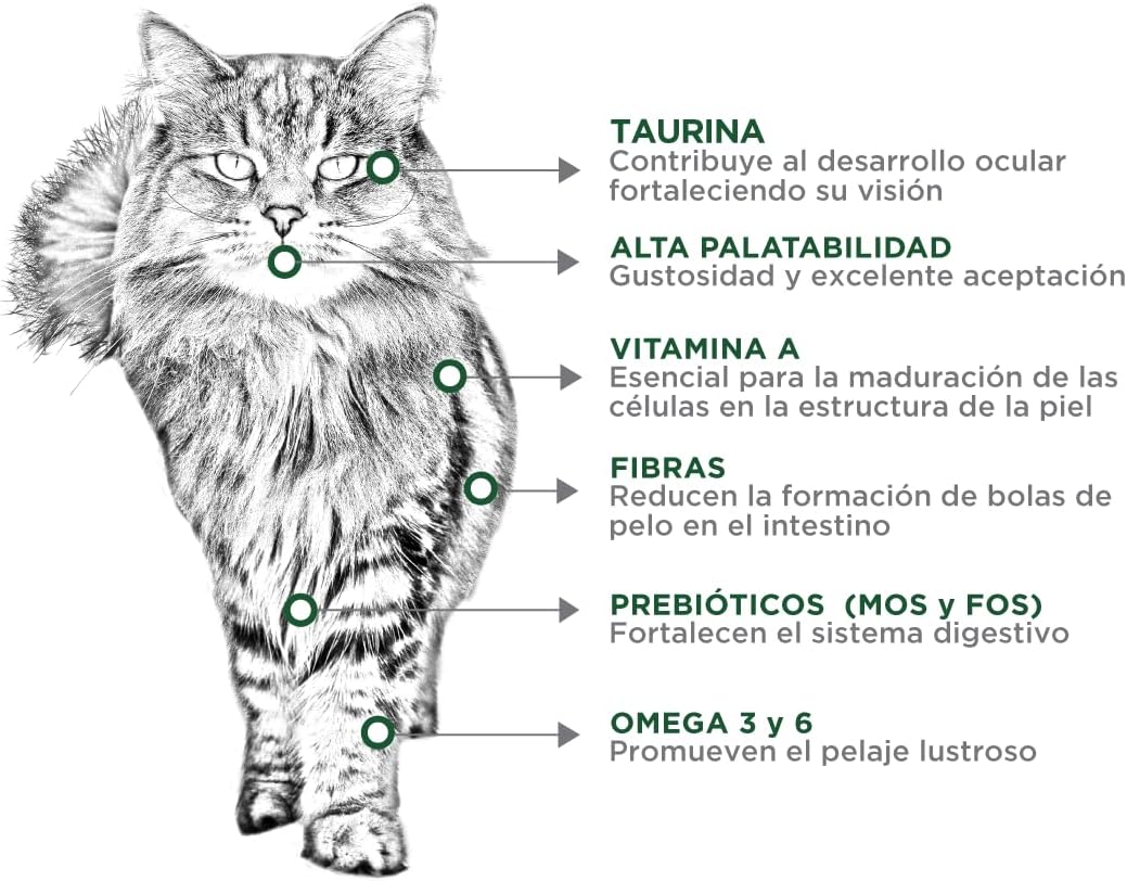 Nupec Comida para Gatos Felino Hairball 1.5 kg - Paquete de 1
