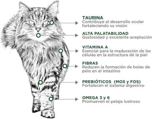 Nupec Comida para Gatos Felino Hairball 1.5 kg - Paquete de 1