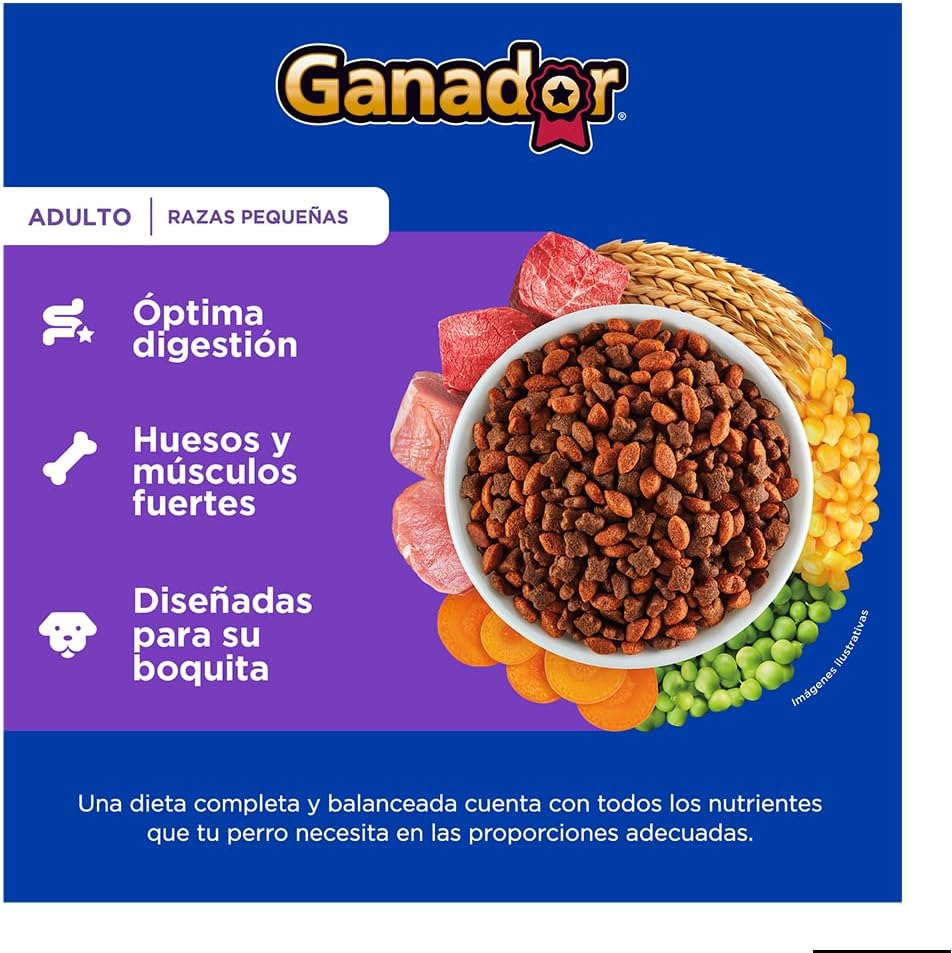 Ganador Adulto, Razas Pequeñas, 20 kg, Azul