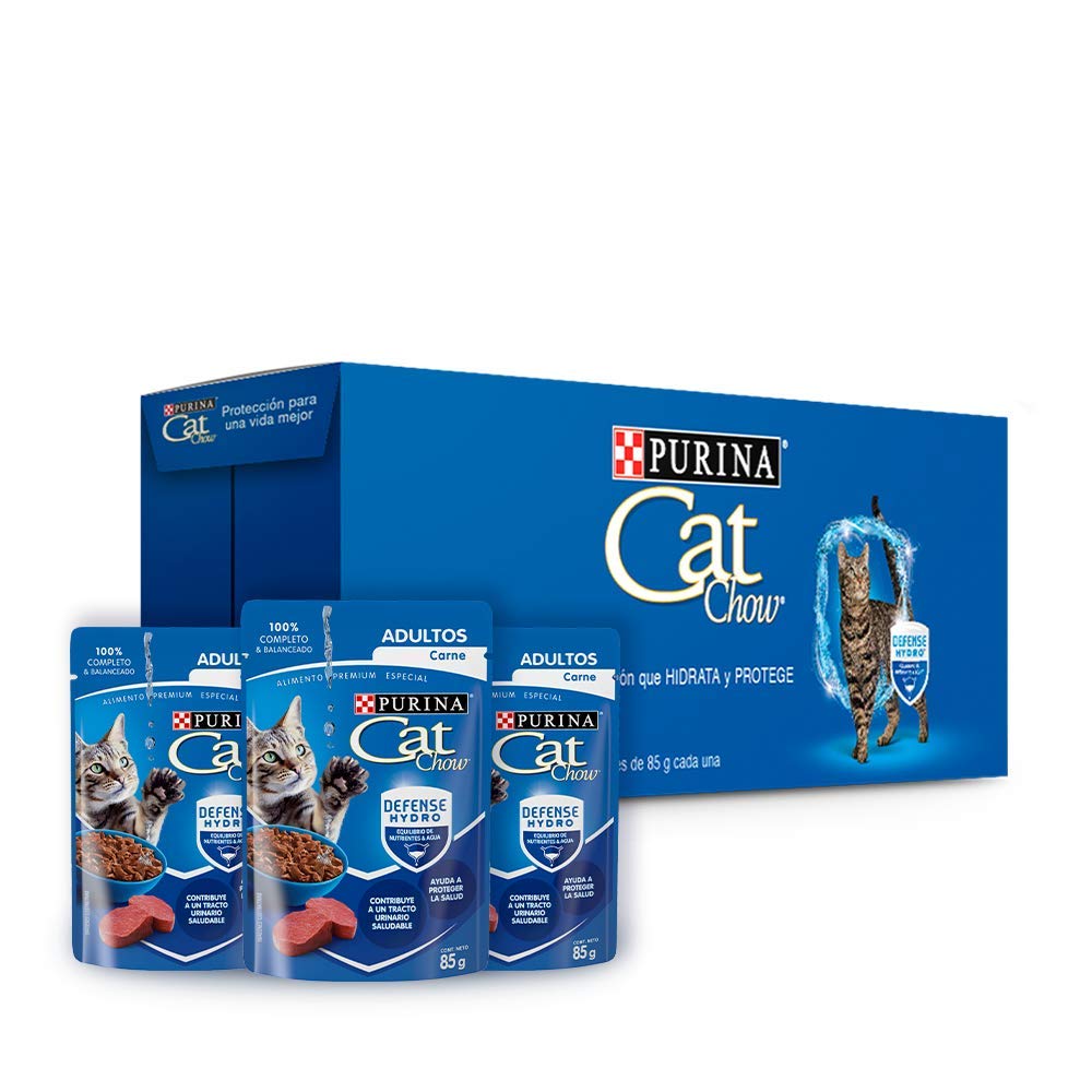 Purina Cat Chow Adulto Todos los Tamaños Sabor Pollo 24pack de 85g