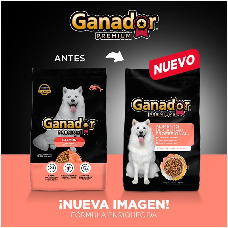 Alimento seco Perro Ganador Premium Salmon 20k