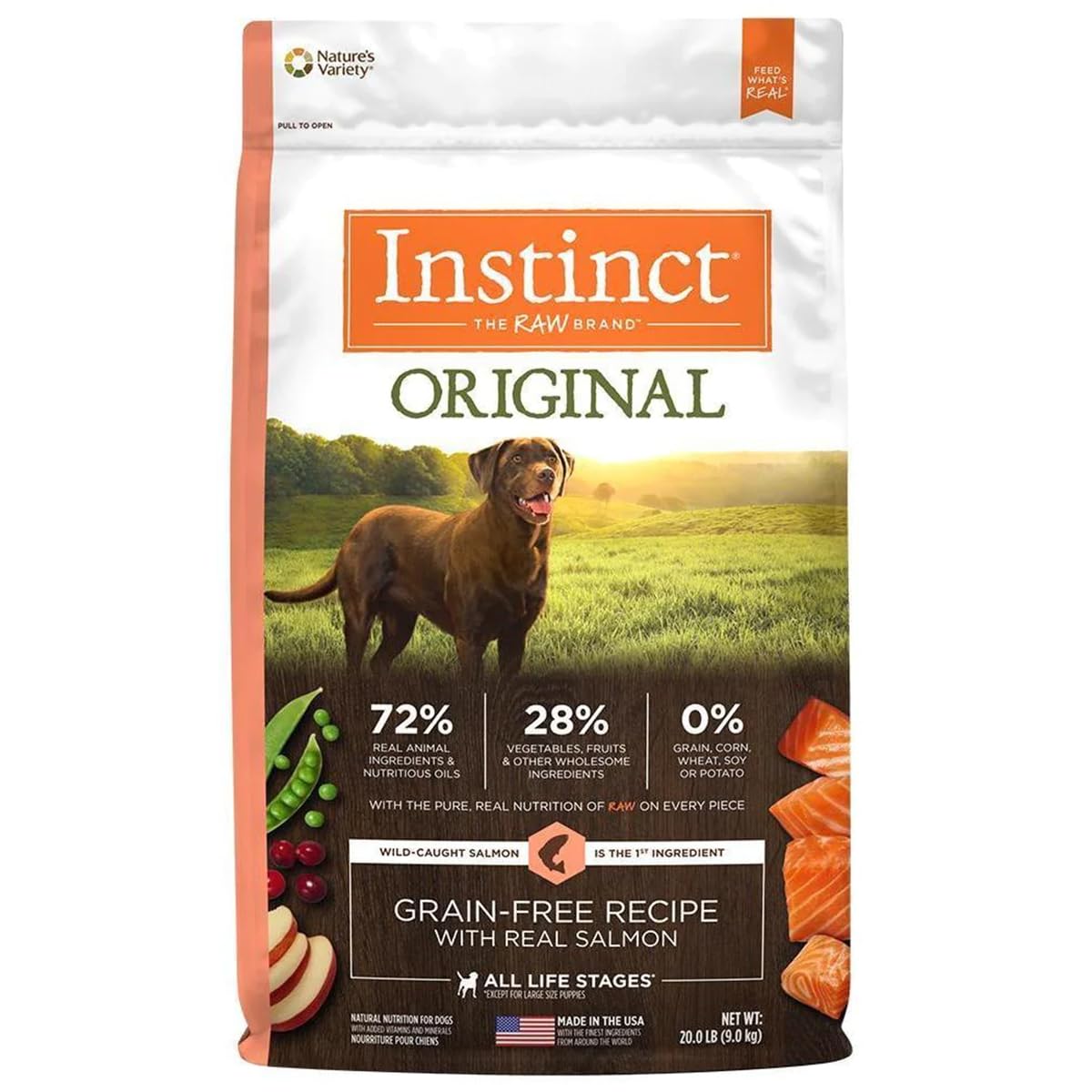 Instinct Original Alimento para Perros, Receta Res, 9 kg