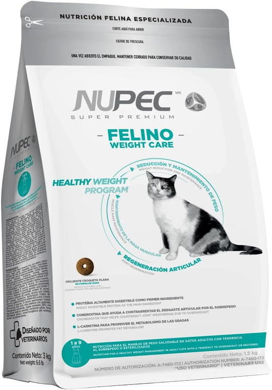 Nupec Comida para Gatos Felino Weight Care 1.5 kg - Paquete de 1