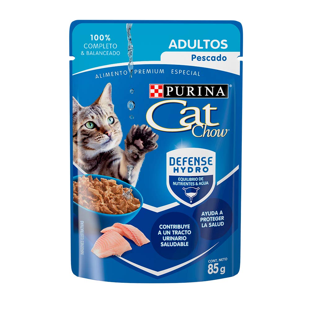 Purina Cat Chow Adulto Todos los Tamaños Sabor Pollo 24pack de 85g