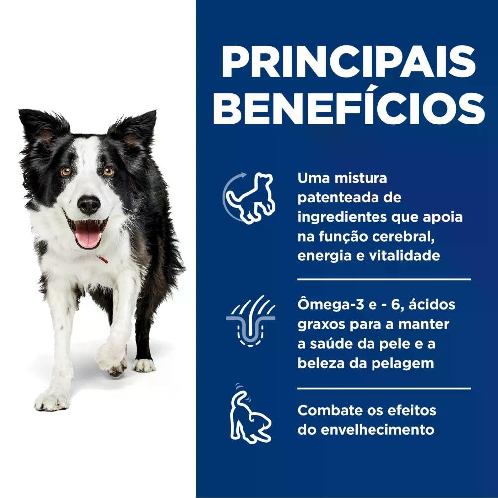 Hill's Science Diet Senior Vitality, Croquetas para Perro Senior 7+ Sabor Pollo Y Arroz 5.7Kg