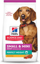 Hill's Science Diet Small & Mini Perfect Weight, Croquetas para Perro Adulto Raza Pequeña Sabor Pollo 5.7Kg