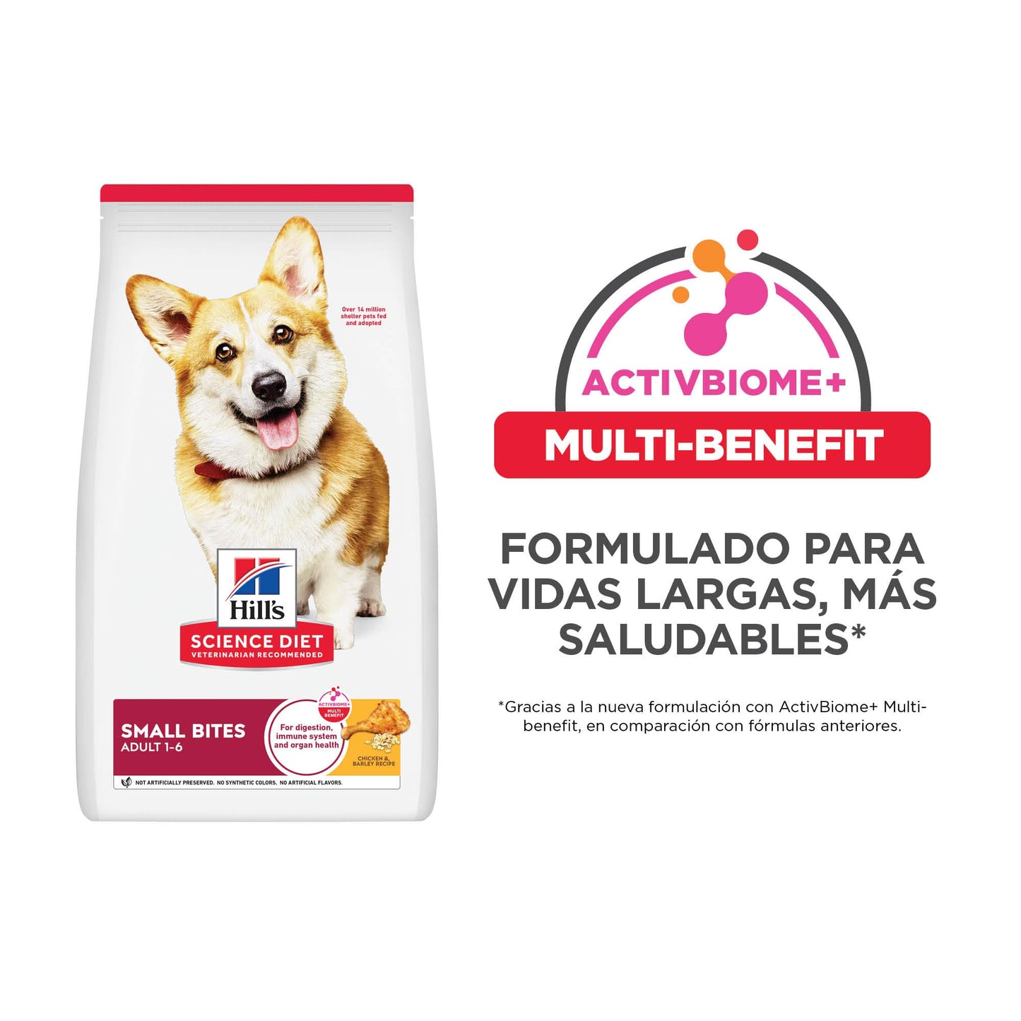 Hill's Science Diet Small Bites, Croquetas para Perro Adulto De Raza Pequeña Bocados Pequeños, Sabor Pollo 6.8Kg