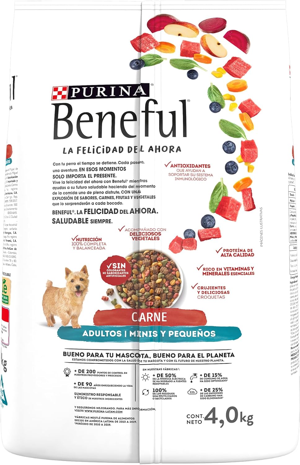Purina Beneful Adulto Raza Minis Sabor Carne 4Kg