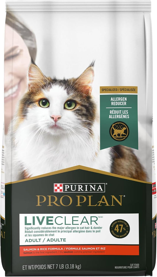 Purina Pro Plan Gato Adulto Live Clear Todos los Tamaños Sabor Salmón y Arroz 3.18Kg
