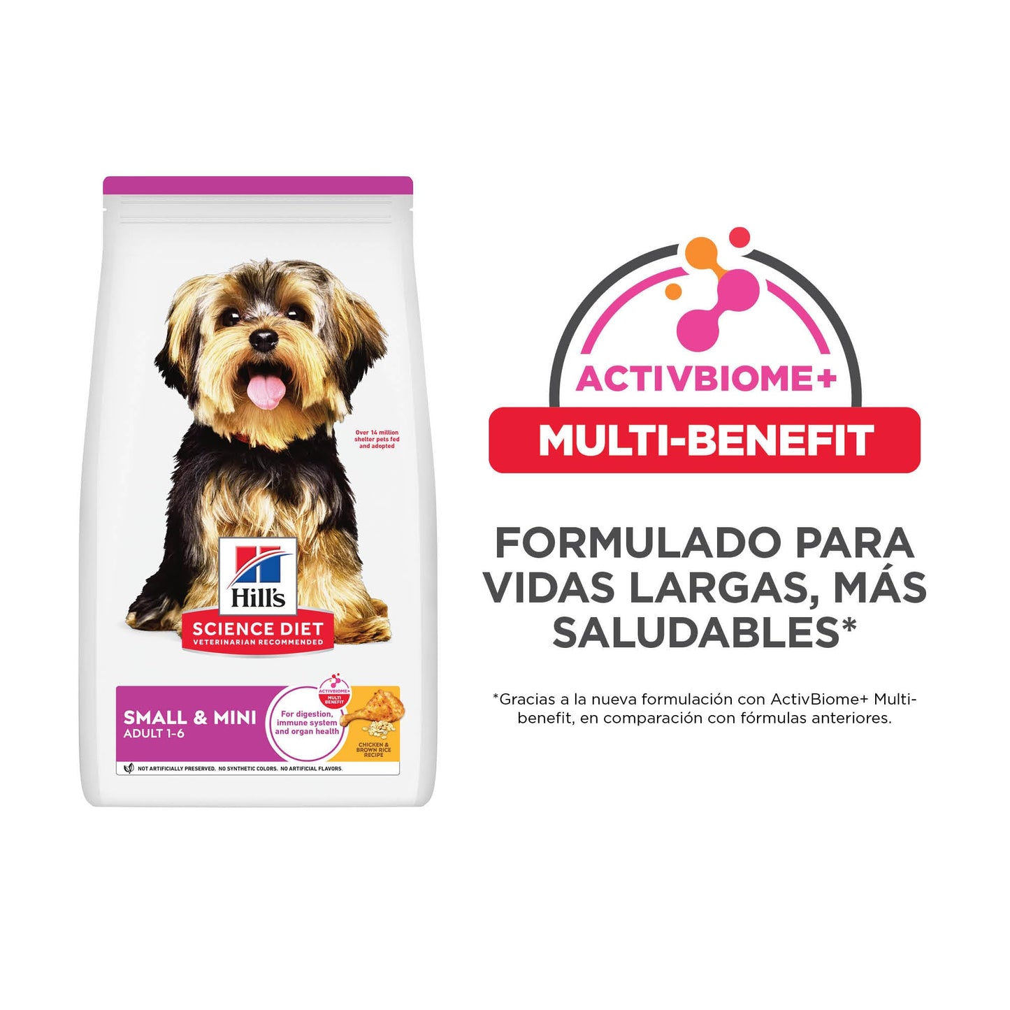 Hill's Science Diet Small & Mini, Croquetas para Perro Adulto De Raza Pequeña Sabor Pollo 2Kg