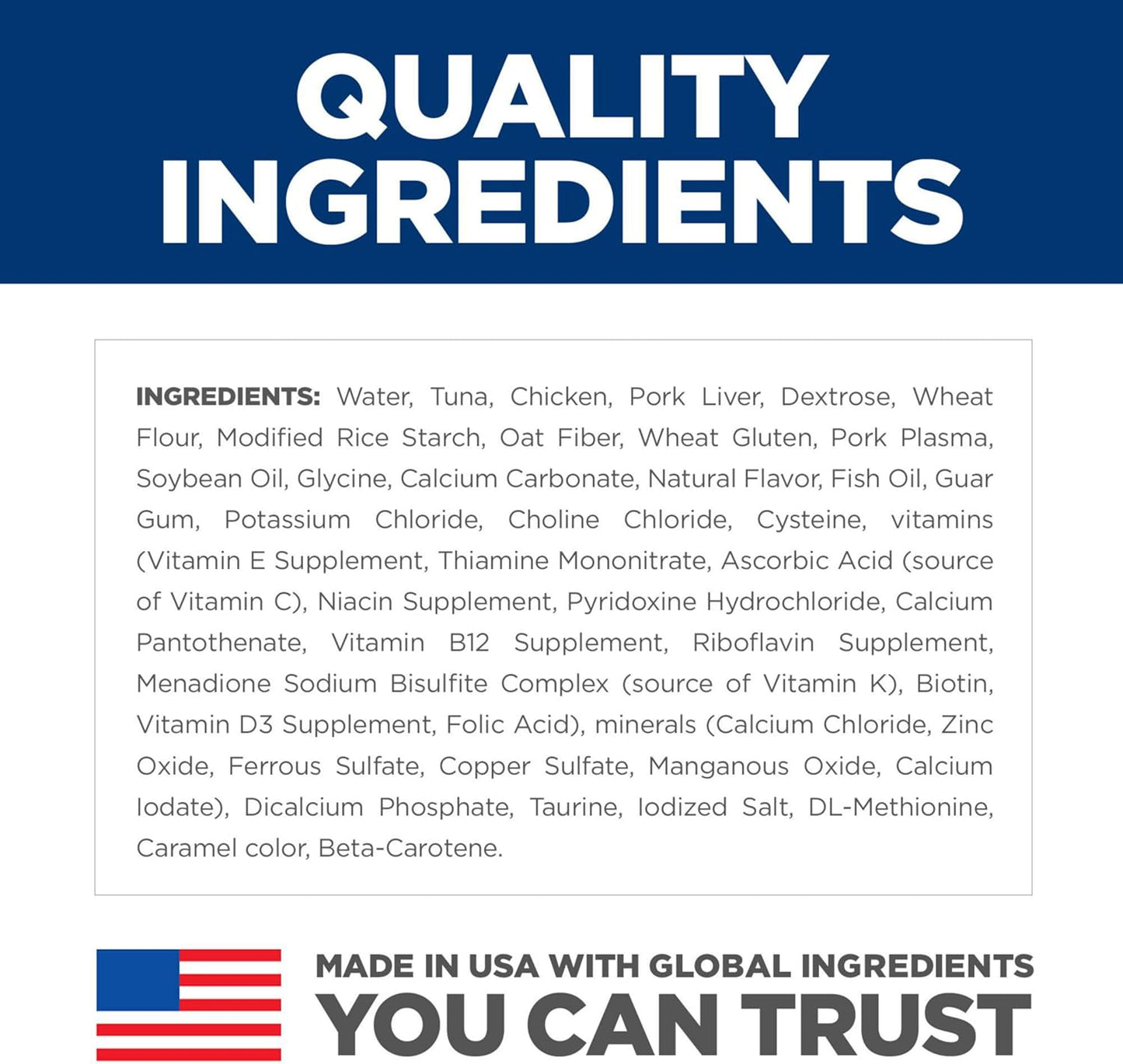 Hill's Science Diet Adult, alimento húmedo en Pouch para Gato Adulto, platillo de atún 12 x 79 g Pouch